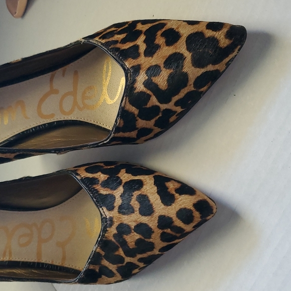 Sam Edelman Animal Print Calf Hair Heels sz 9 - Picture 4 of 15